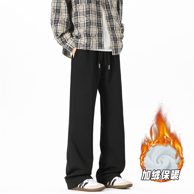 YK155 特P40 加绒P50 控78 无影墙 加绒加厚美式大码弯刀裤运动裤图片