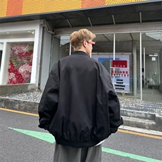 飞行员夹克男女春秋潮牌刺绣高街排扣设计感小众外套JK2301-P55，男装夹克，星座308B-1