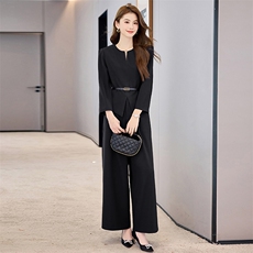 喜婆婆婚宴装2025新款春季年轻洋气质结婚妈妈礼服时尚阔腿裤套装，女装套装/套裙，时尚俏佳人
