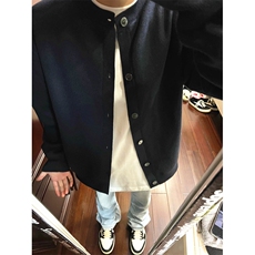 黑色毛衣开衫外套男慵懒风秋季痞帅cleanfit休闲针织衫MG13，男装针织衫/毛衣，星座1116A（原606A-3）
