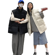 2025冬季加厚情侣马甲背心棉坎肩马甲男保暖加绒纯色马甲908-P30，男装背心/马甲，星座1402-1