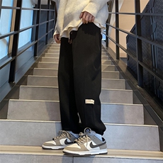 冬季新款宽松加绒加厚男女束脚运动裤潮XZ102A-2-K2218-P55，女装休闲裤，星座211-1