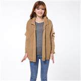 时尚宽松蝙蝠袖针织开衫女秋冬季新款韩版百搭显瘦长袖毛衣外套，女装针织衫/毛衣，雪樱依海