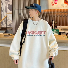 已注册港风得物直播抖音高品质重磅菠萝格圆领宽松男卫衣W2056P40，男装卫衣，电商C408(原B339-1)