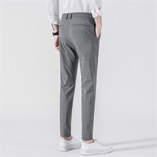 男士休闲裤修身九分男裤秋季薄款裤韩版长裤小脚西裤男Z1913，男装西裤，星座509