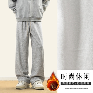男士宽松垂坠感休闲长裤青少年美式潮流阔腿卫裤JRWK80-1 特批-30图片