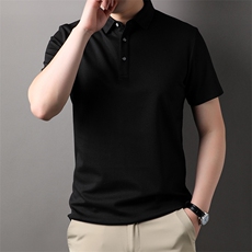 D18201钱塘2020-1时尚休闲中年男士夏季薄款短袖翻领T恤P57，男装T恤，钱塘207-1