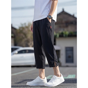 2026夏季新品七分休闲萝卜裤潮流脚口扣袢K383-P30，男装休闲裤，电商A178