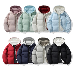 冬季clean撞色棉服中性加厚连帽短款棉衣 HZ8811-特P68不议价图片