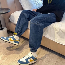 牛仔裤ins港风宽松休闲百搭束脚裤N229P45，男装牛仔裤，星座1116-2