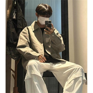 男士夹克外套工装宽松潮流日系美式上衣休闲春秋装款 MG51图片