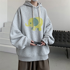 连帽卫衣男大码胖子帽衫大号运动服WY2441-P35，男装卫衣，电商A040