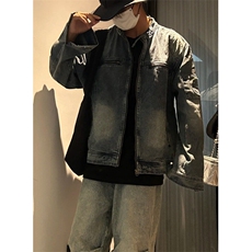 【有货】DY2306-P75重磅质感水洗宽松高街百搭休闲外套女2025春季，男装夹克，星座603-2