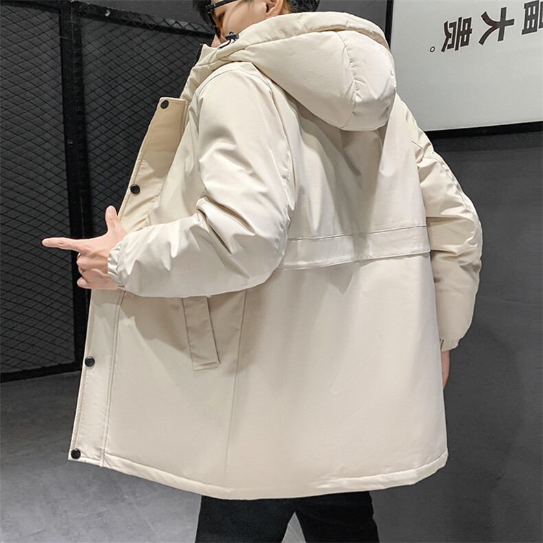 2023年新款直播货连帽学生团体中长款情侣款羽绒服R1617P120,男装羽绒服,星座301D-5(原星座1415）