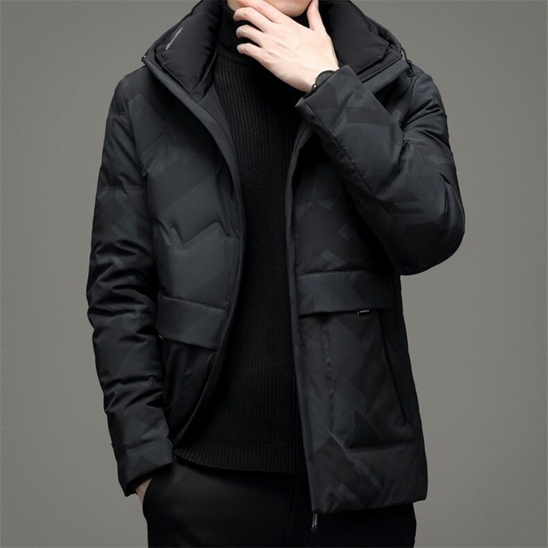 中年男士羽绒服这款连帽商务休闲冬装防寒保暖外套ZELD9822-P350,男装羽绒服,电商B212（原钱塘6029）