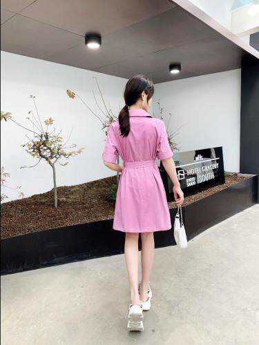 休闲工装裙，女装，水锦红