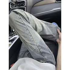 网图有货美式复古斜切弯刀加绒牛仔裤男女A1251-常规P42加绒P52，男装牛仔裤，星座1505