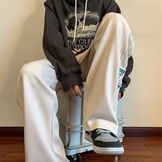 裤子男秋季ins潮牌百搭直筒裤美式高街休闲裤SK325P32，男装休闲裤，星座1116-2