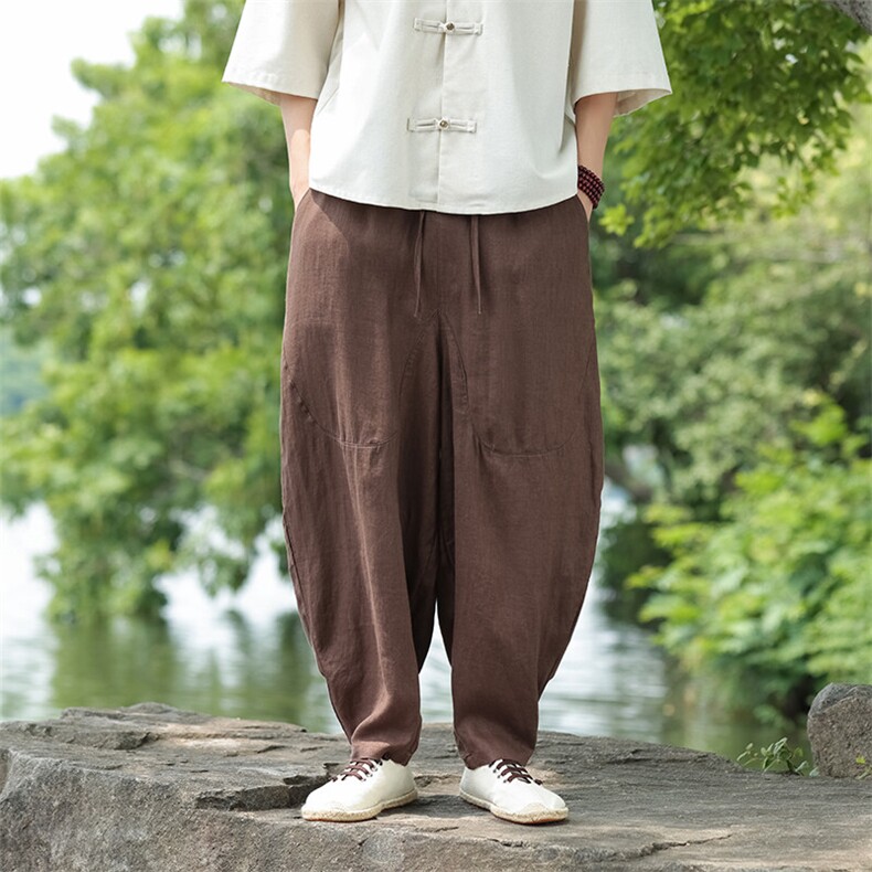 纯亚麻休闲裤风星座815-8611p105,男装休闲裤,星座815（原A203）