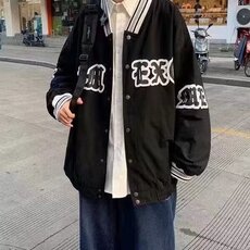 网络图现货秋冬季港风潮流街头宽松印花情侣夹克棒球服JT98-P40，男装夹克，星座715-7