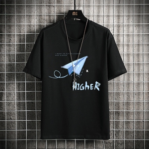 纯棉短袖t恤男大码半袖打底衫宽松体恤衫 网格挂拍 DX17270-P20图片
