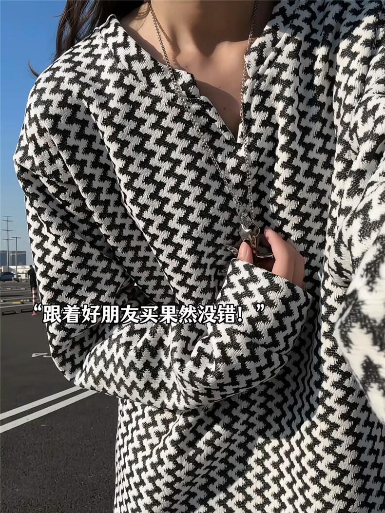 XZ809A/SYR57/特P24/控48/加绒特P34/控58小香风雪尼尔V领卫衣,男装卫衣,星座809A(原222-1)