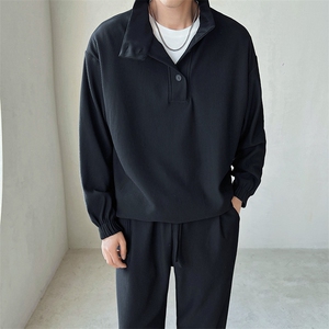 轻熟风简约立领休闲时尚套装男女同款情侣装TZ22/P100特控139图片