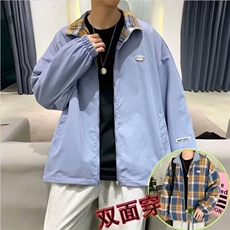 休闲联名复古港风格子衬衫男长袖春秋季宽松休闲衬衣外套616/P45，男装衬衫，星座506