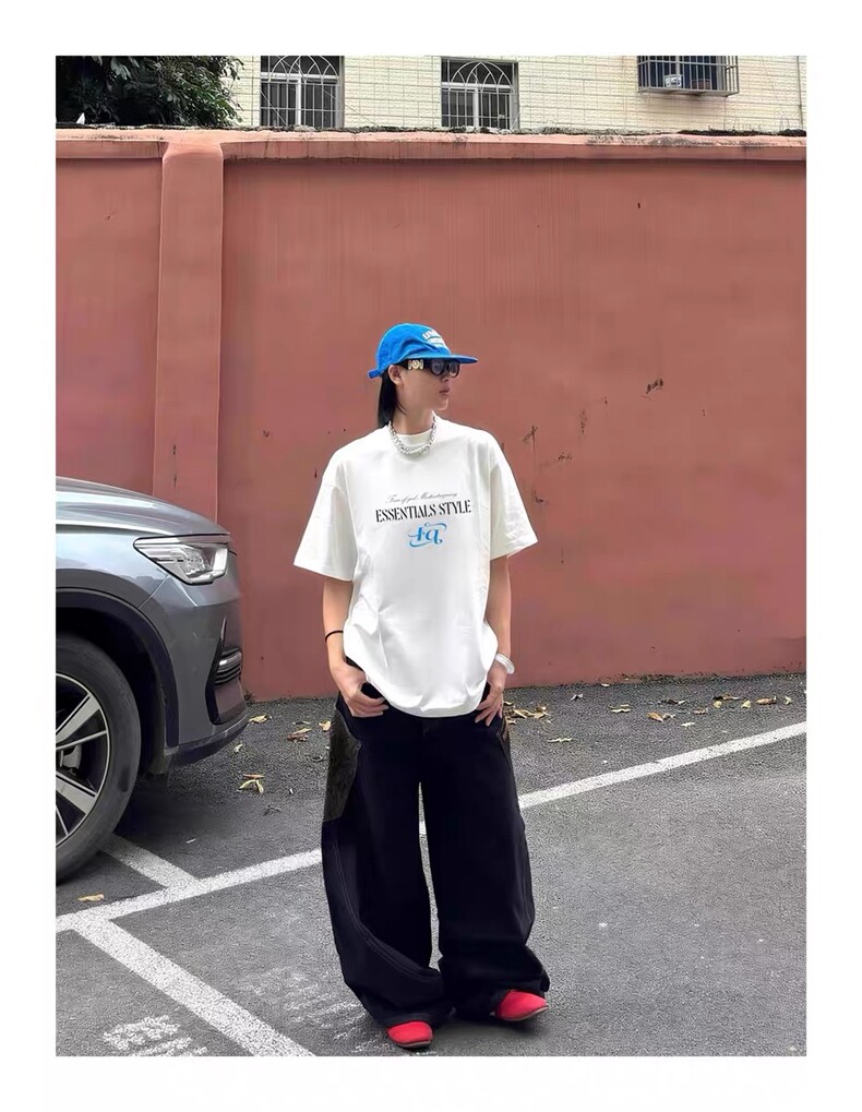 网图美式夏季重磅280克纯棉情侣短袖字母印花T恤221-5/T1104/P35,男装T恤,星座221-5