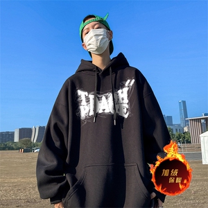 500克重磅秋冬美式加绒加厚卫衣外套 DL168常规特P35绒特P40图片