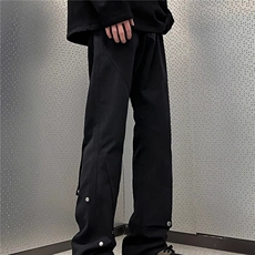 A851-P42美式复古解构设计感休闲裤男女潮牌百搭小众微喇，男装休闲裤，电商B323A