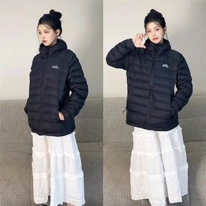 排骨羽绒棉服女短款轻薄款棉衣宽松显瘦韩版情侣连帽外套图片