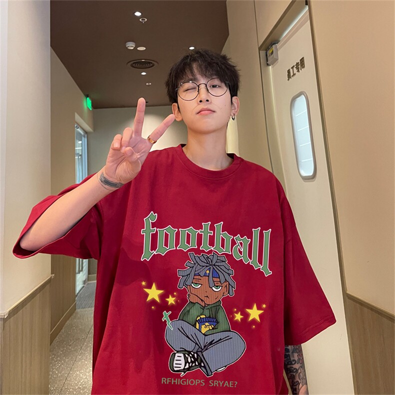 特P19控38230g重磅纯棉港风短袖t恤男DT3136,男装T恤,电商B370