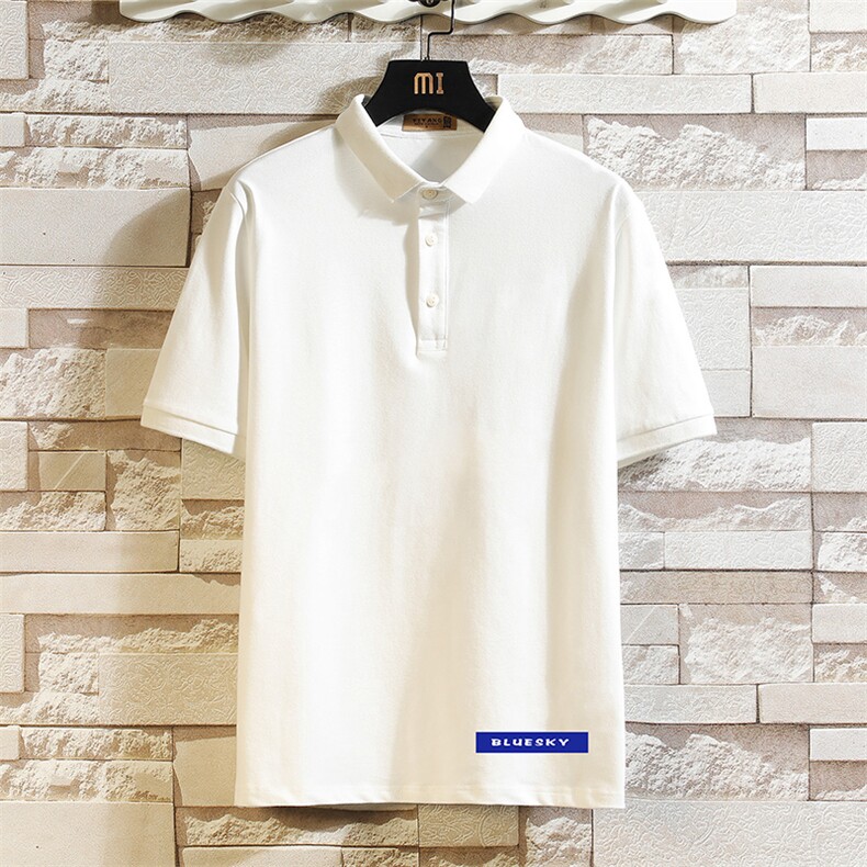 PL57202-P35翻领短袖polo衫男大码胖子半袖t恤男有领保罗衫砖墙，男装Polo衫，电商A040A