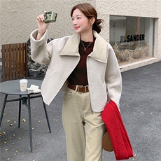 2025秋冬新款羊毛双面呢大衣女外套，女装双面呢大衣，曼娅璐