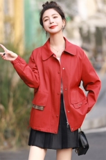 短款风衣女小个子2025春季新款中年妈妈宽松夹克二八月外套女春秋，女装衬衫，丽影随形