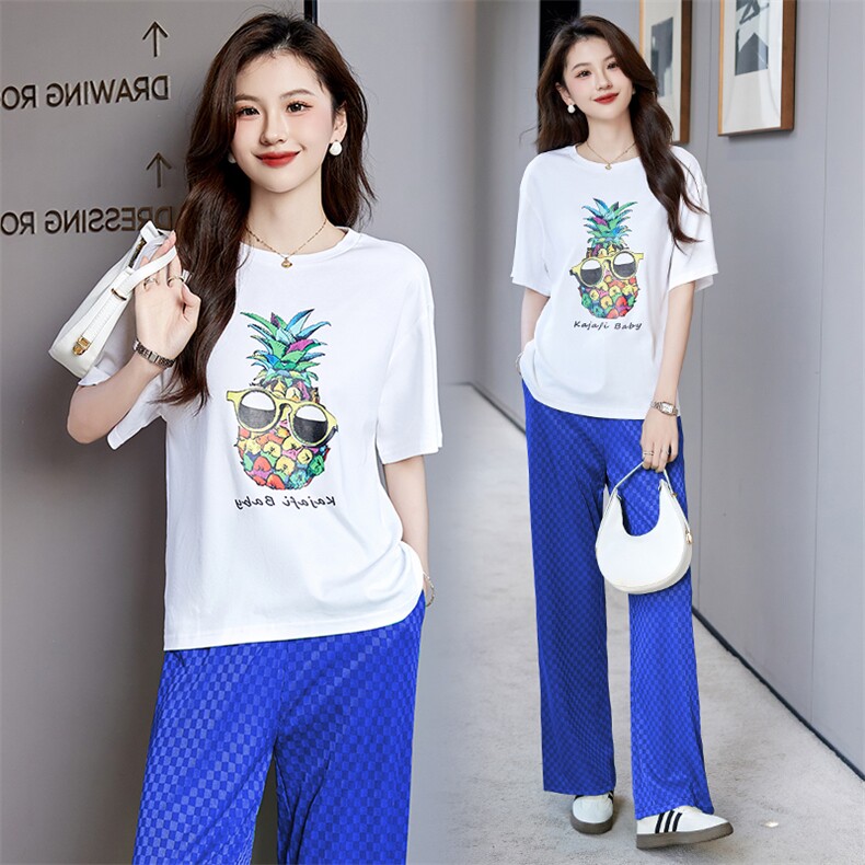 云南三亚旅游穿搭亲子装夏一家三口家庭套装棉t恤半身裙洋气母女，女装套装/套裙，时尚俏佳人