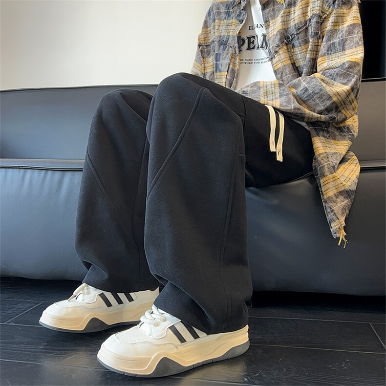 弯刀卫裤宽松直筒香蕉休闲运动裤 A487特P43控68图片