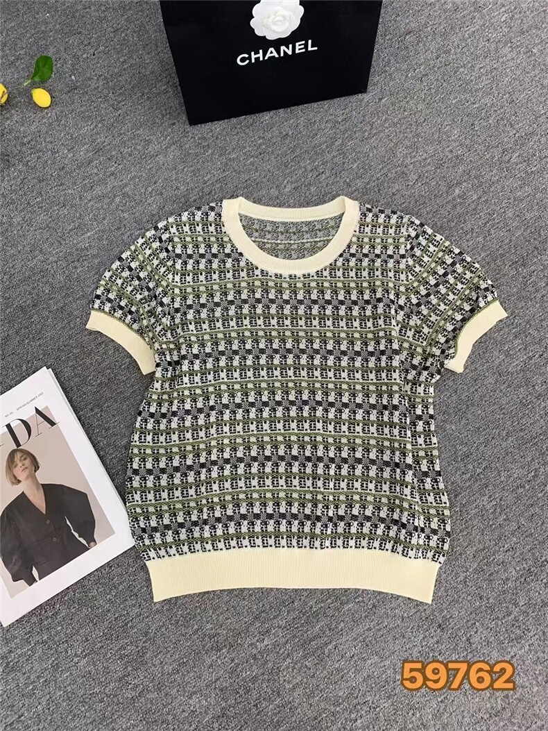 2025条纹短袖天丝莱赛尔，女装针织衫/毛衣，晨旭羊绒