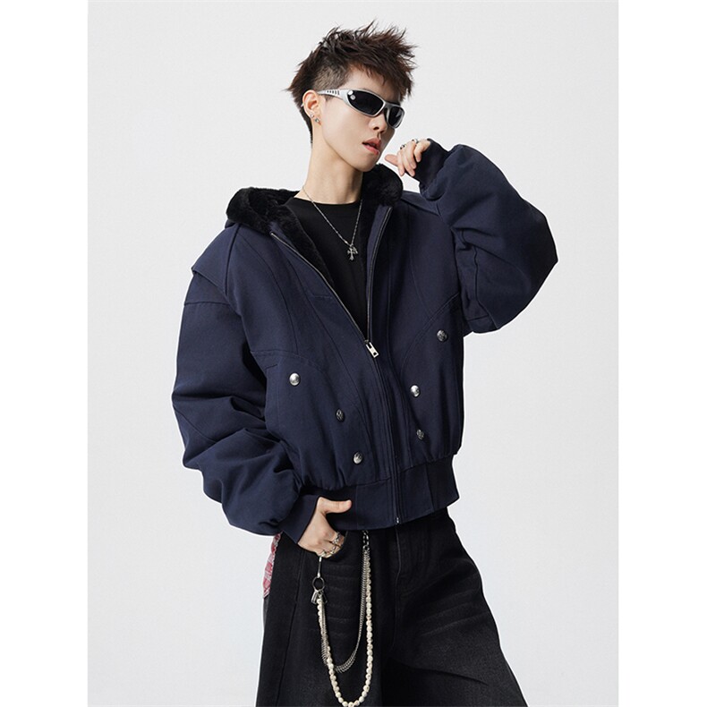 仿兔毛座山雕男美式加厚加绒工装棉衣男保暖夹克外套MY1708-P128,男装夹克,电商D206-1