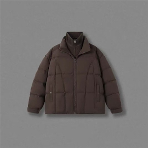抖音-滴滴小新-立领防风保暖假两件潮流潮情侣羽绒服yrf882-TP255图片