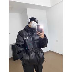 （现货）黑粉黑灰色猛男自制，男装棉衣，星座910A