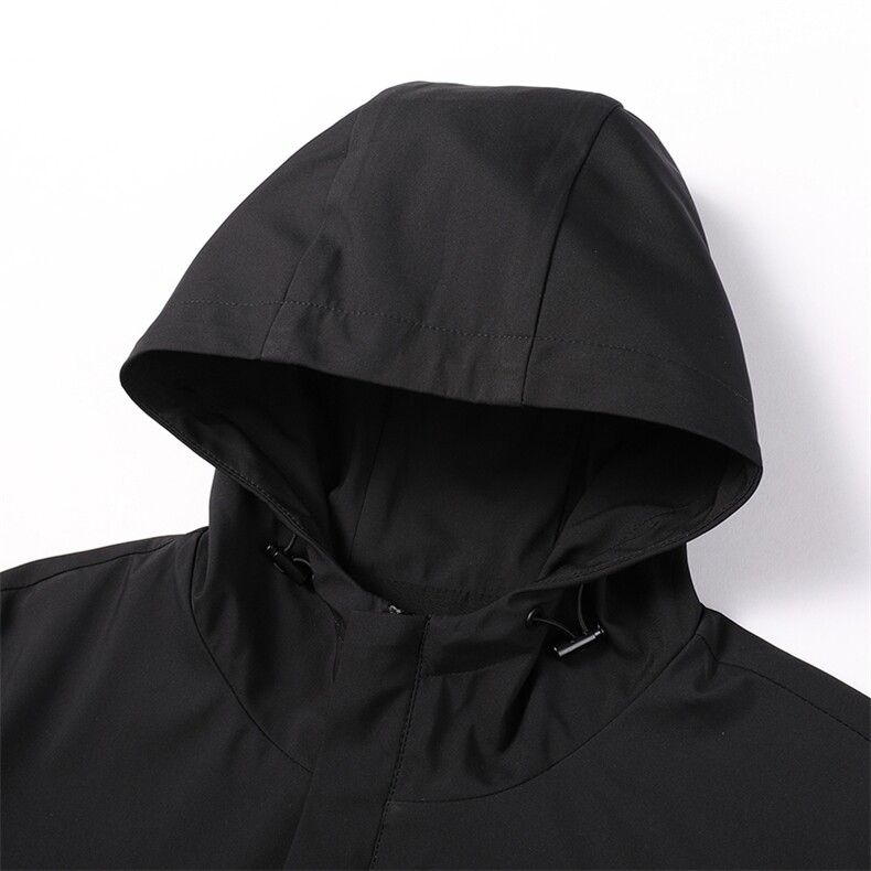 中年男士连帽风衣中年爸爸外套休闲夹克男装上衣HPN88603-P190图片