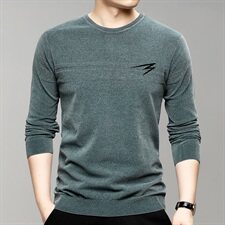 F1595钱塘2020-1秋冬男士毛衫不起球柔软贴身舒适打底衫主推P90，男装针织衫/毛衣，钱塘207-1