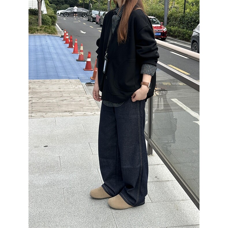 抖音得物高品质二开26春季美式潮牌宽松卫衣开衫日系肌理男女外套,女装短外套,电商A443