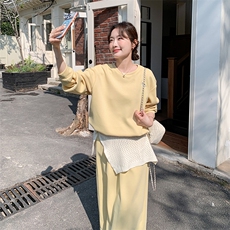 现货！！黄色卫衣套装（配披肩）2C203-6307-P185-K298，女装套装/套裙，2C203