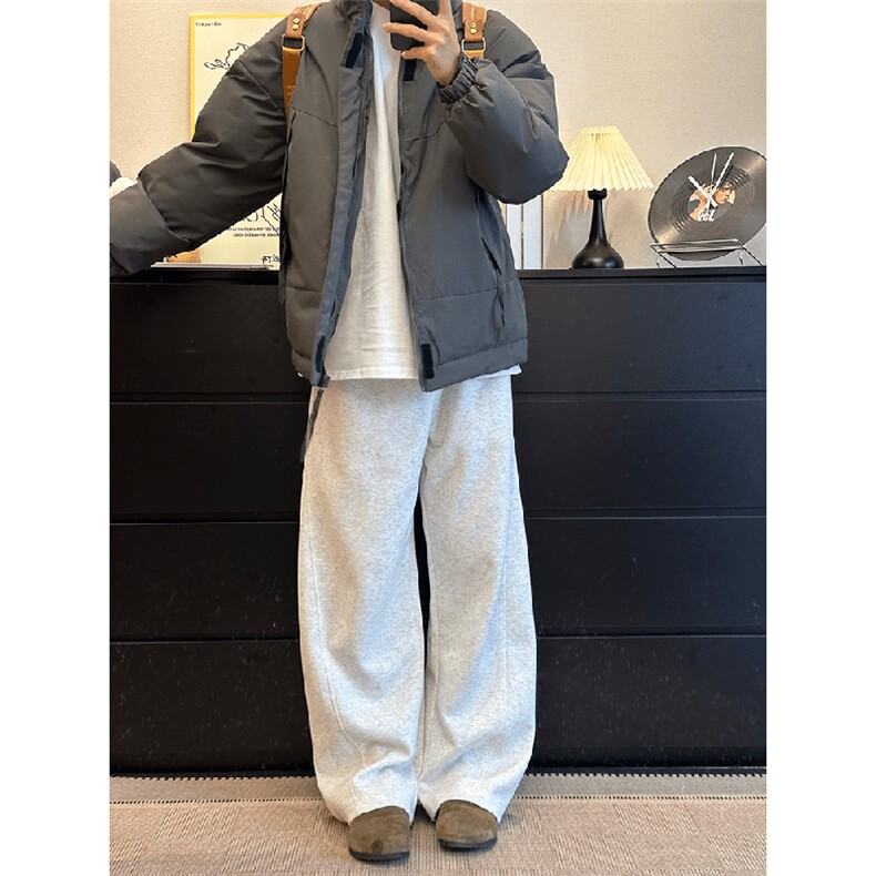 现货美式高街休闲夹克冬季立领纯色三防户外工装加厚棉服外套,男装夹克,电商A486