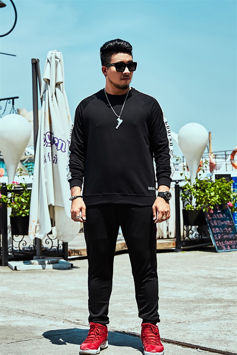 9021P65秋冬圆领套头大码休闲卫衣2XL-7XL模图,男装卫衣,星座1106
