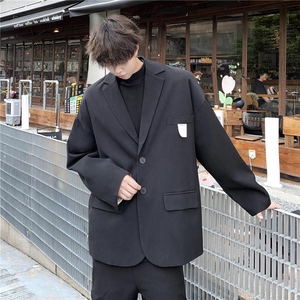 高品质休闲西装外套男学生小西服上衣大码外套XF100图片