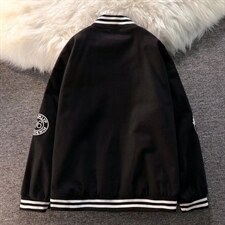 潮流夹克潮男春季刺绣拼接撞色斜纹棒球服夹克W96P50,男装夹克,星座1116-2
